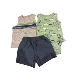 Baby Boy Carter's 3-Piece Surfboard Little Short Set